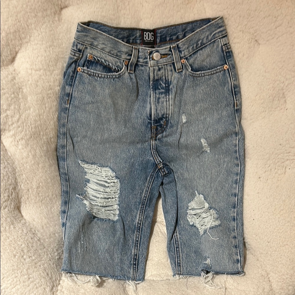 BDG Distressed Denim Shorts